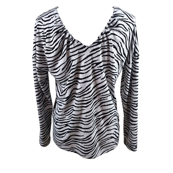 Maeve Anthropologie Zebra Animal Print Sweater In Small - Picture 5 of 8